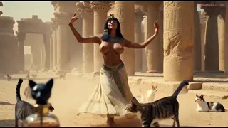 Animație cu Power Girl masturbându-se singură cu sâni mari