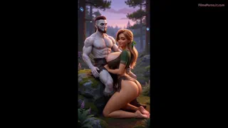 Kratos și Freya Călărind și Relaxându-se