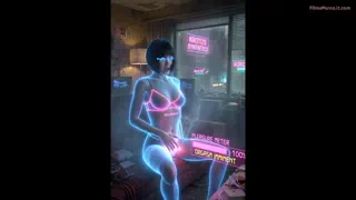 Holograma se masturbează singură în stil Blade Runner
