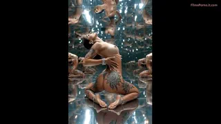 Capela cu oglinzi cu femeie nud și tatuaje